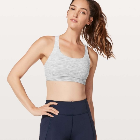 Lululemon Energy Bra Ombre Melange Space Dye EB White Multi - Picture 3 of 8